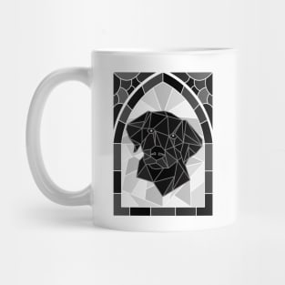 Stained Glass Black Labrador Retriever Mug